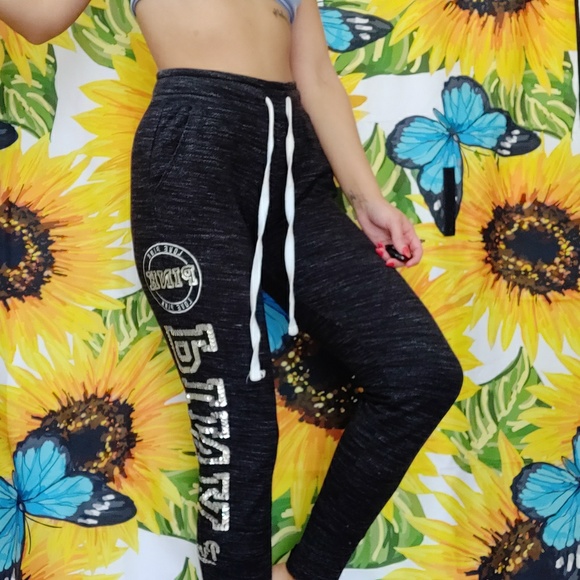 PINK Victoria's Secret Pants - VICTORIA'S SECRET PINK SEQUIN JOGGERS